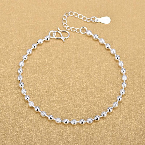 Silver Plated Refinement Simplicity Tassel Bracelets  Birthday Gifts For Women Wrist Charm Bracelets