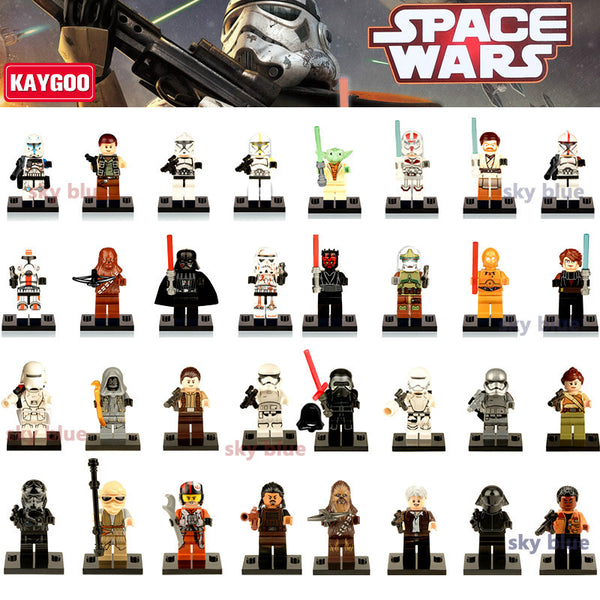 Kaygoo Classic New Star Wars Figure Building blocks Darth Vader Yoda Obi Wan Han Clones BB-8 R2-D2 Windu Princess Toys Kids Gift