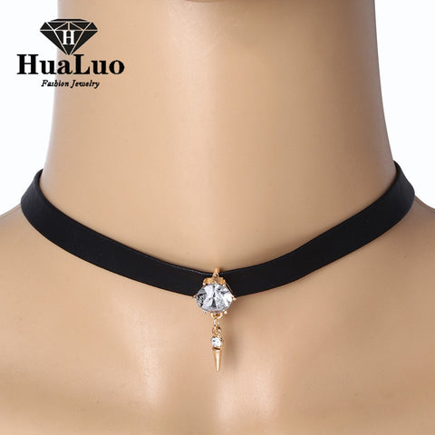 2016 Jewelry new Arrival Casual Flannel Necklace Elegant Gothic Japanese Harajuku Clavicle Short Collar For Women