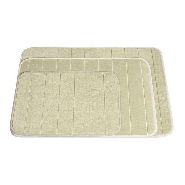 DARIS Memory Foam Bath Mats Stripes Rug Non-slip Bathroom Mats Coral Fleece Mat Doormat Carpet Cotton 40x60cm 50x80cm 60x90cm