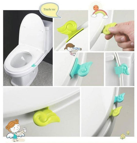 Toilet Clamshell Tool Toilet Seat Cover  Handles Potty Ring Handles Home Essential free shipping