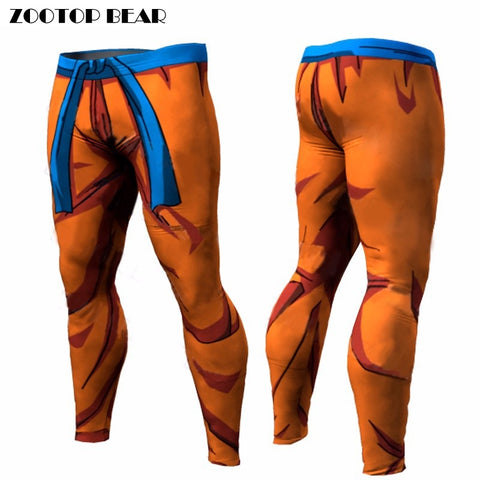 Dragon Ball Pants Compression Trousers  Fitness Quick Dry Pant Tight 3D Dragon Ball Z Anime Men Vegeta Goku Pant ZOOTOP BEAR