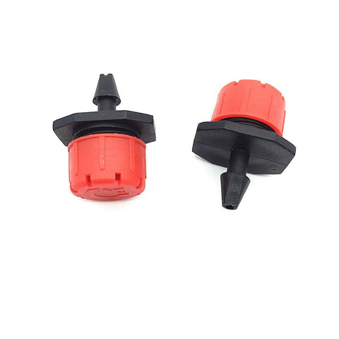 40 Pcs Garden irrigation Dripper 8 holes red Sprinkler head Link 4 / 7mm hose for watering potted plants and beds of flowers