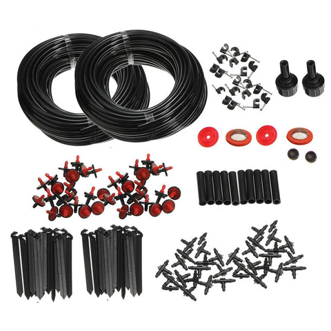 2016 New High Quality 46m Micro Drip Irrigation Self Watering Automatic System Kit Set Drippers For Plant Garden Greenhouse