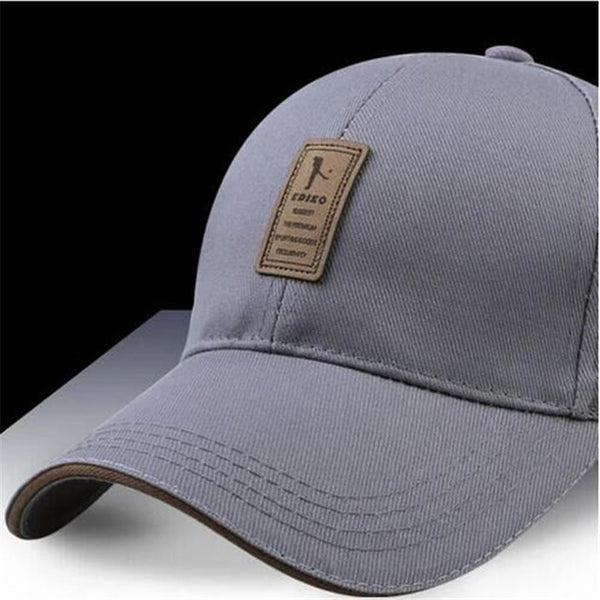 EDIKO And Golf Logo Cotton Baseball Cap Sports Golf Snapback Simple Solid Hats For Men Bone Gorras Casquette Truck driver cap