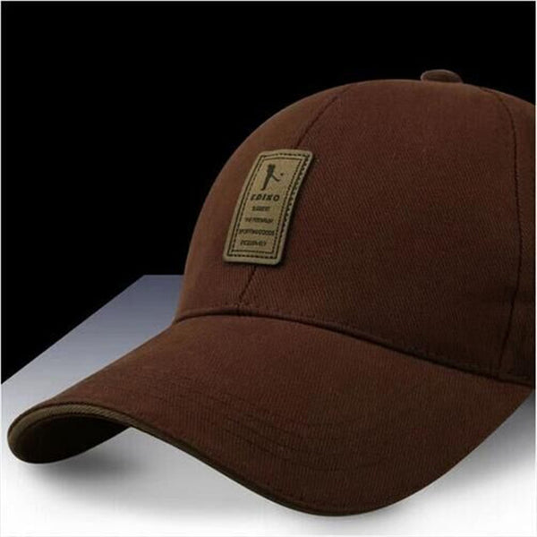 EDIKO And Golf Logo Cotton Baseball Cap Sports Golf Snapback Simple Solid Hats For Men Bone Gorras Casquette Truck driver cap