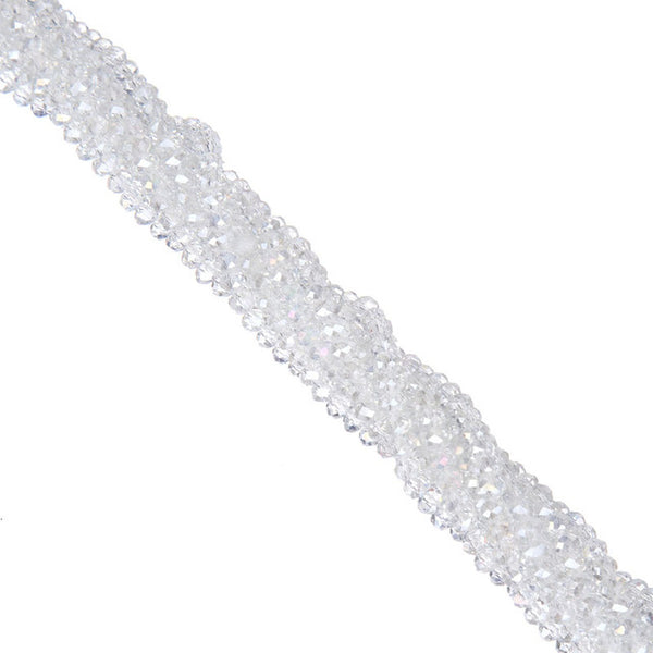 LNRRABC AB Color 4MM 145 piece/lot  Faceted Bead Crystal Glass Rondelles Beads strings for DIY Jewelry Making Free Shipping