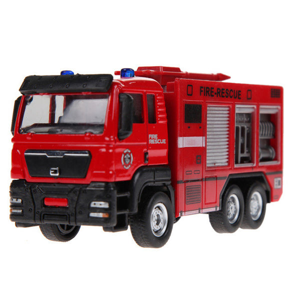 1pcs 1:55 Sliding Alloy Car Truck Model Children Toys Fire Engine for Baby Chirstmas Birthday Gift