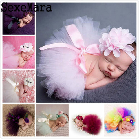 Free Shipping Newborn Photography Props Infant Costume Outfit Princess Skirt Handmade Crochet Beaded Cap Headband Baby Girl Dres