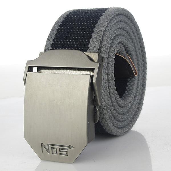 Hot male tactical belt Top quality 4 mm thick 3.8 cm wide canvas belt For men NO5 Automatic buckle Man extended 160 cm belts