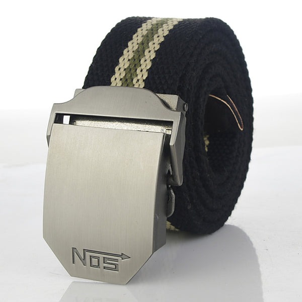 Hot male tactical belt Top quality 4 mm thick 3.8 cm wide canvas belt For men NO5 Automatic buckle Man extended 160 cm belts