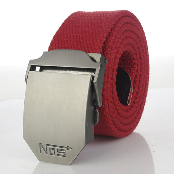 Hot male tactical belt Top quality 4 mm thick 3.8 cm wide canvas belt For men NO5 Automatic buckle Man extended 160 cm belts