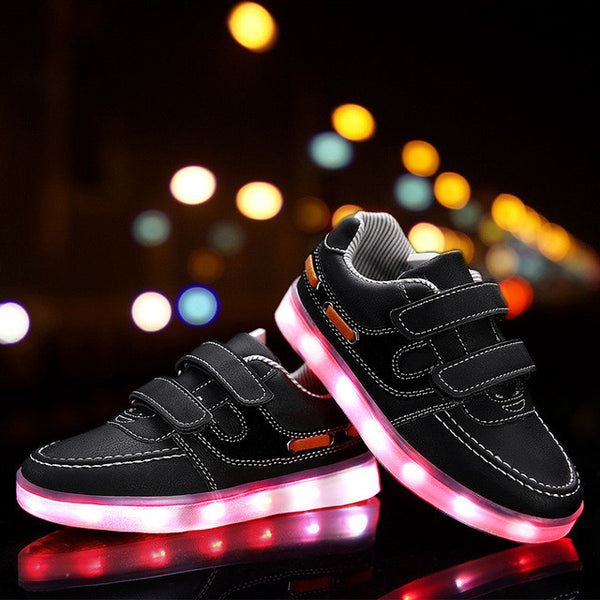 Led luminous Shoes For Boys girls Fashion Light Up Casual kids 7 Colors Outdoor new simulation sole Glowing children sneaker