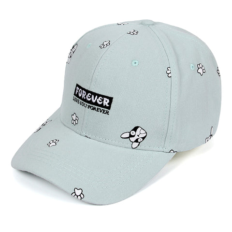 Summer Baseball Cap Women 2017 Dog Pattern Cute Snapback Hip Hop Cap High Quality Hats For Women Brand Adjustable Bone Gorras