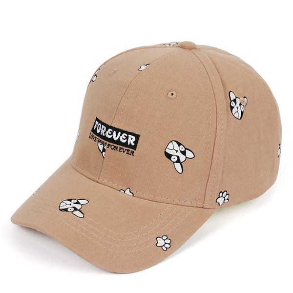 Summer Baseball Cap Women 2017 Dog Pattern Cute Snapback Hip Hop Cap High Quality Hats For Women Brand Adjustable Bone Gorras