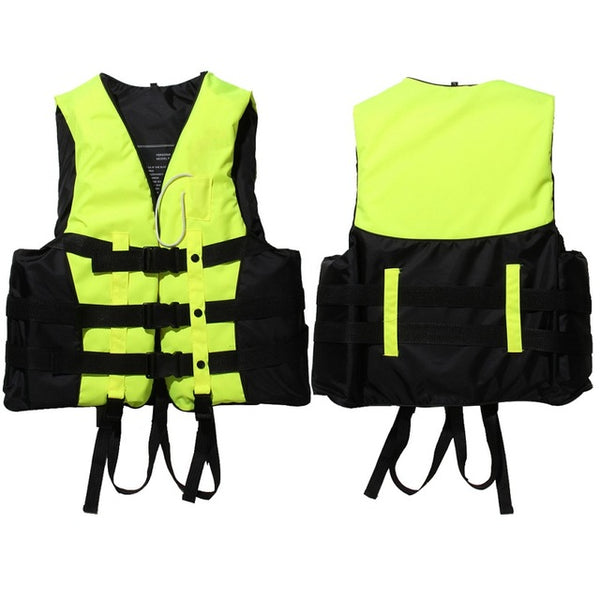New (S-XXXL) Sizes Polyester Adult Life Jacket Universal Swimming Boating Ski Drifting Foam Vest with Whistle Prevention KSKS