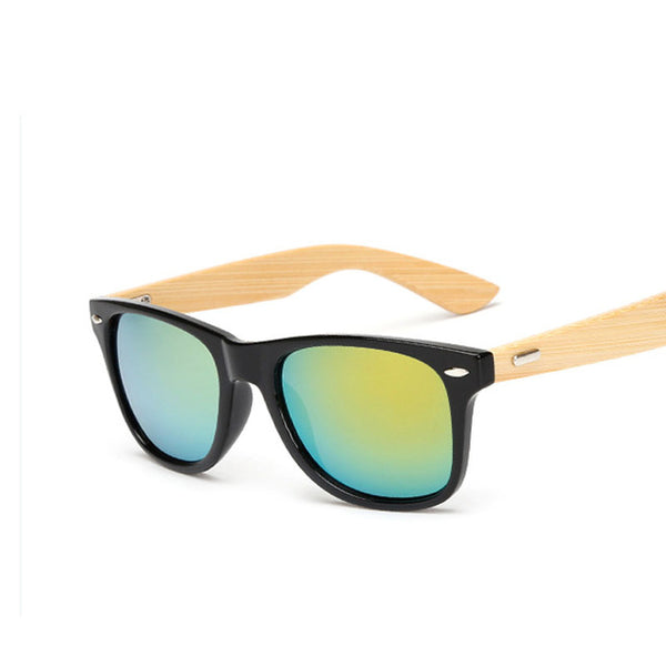 LYEHEE 2017 Retro Bamboo Wood Sunglasses Men Women Brand Designer Goggles Gold Mirror Sun Glasses Shades lunette oculo