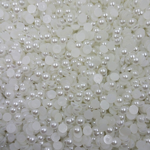 LNRRABC 10mm 100 piece/lot  Acrylic Beads Pearl imitation Half Round Flatback Bead Nail art Jewelry Free Shipping ly