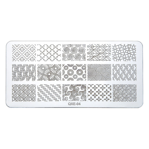 20 Styles Nail Art Stamp Stamping Image Plate 6cm*12cm Stainless Steel Nail Stamper Template Transfer Stencil Manicure Tool