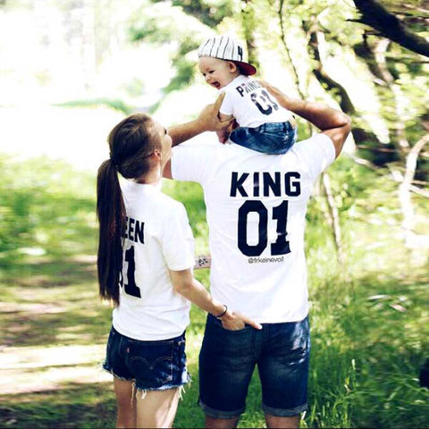 2017 summer Family Matching Outfits Short-sleeved  T-shirt Family Look mother and daughter clothes father Son baby kids