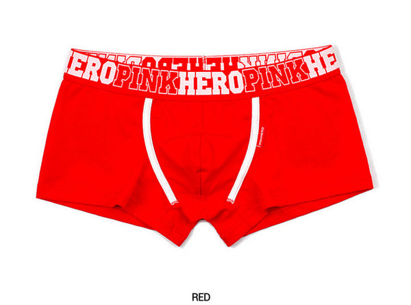 Pink Hero Famous Brand Cotton Men's Boxer Sex Underwear Classic Fashion Underpant Panties Cueca Shorts Man Bulge Pouch Plus Size