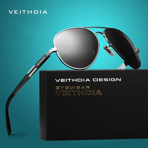 VEITHDIA Aluminum Magnesium Men's Sunglasses Polarized Sun Glasses Male Classic Eyewears Accessories Men Oculos de grau 6695