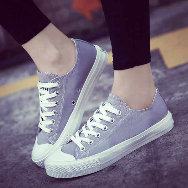 2017 new white canvas shoes female spring and summer white shoes women casual shoes students shoes