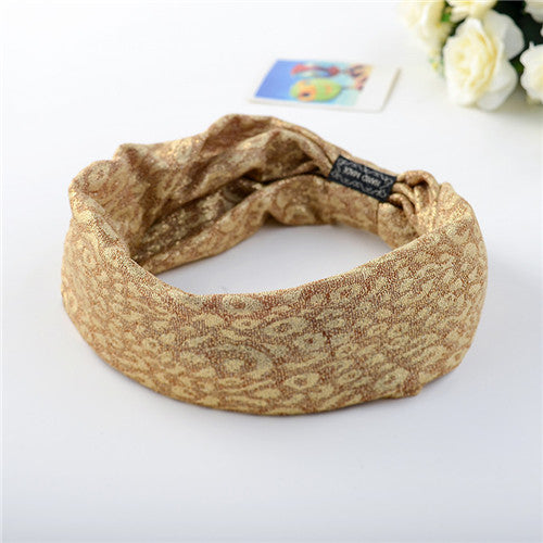 2017 Hot Women Elastic Headband Cotton Hair Accessories Twisted Knotted Wide Hair Turban Hair Bands Accessories