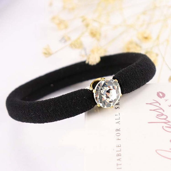 Korean Style Women's Hair Accessories Ladies Elastic Hair Band Luxury Rhinestone Female Hair Accessories Head Wear NS125