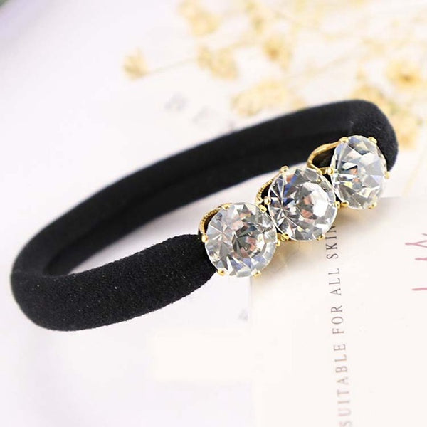 Korean Style Women's Hair Accessories Ladies Elastic Hair Band Luxury Rhinestone Female Hair Accessories Head Wear NS125