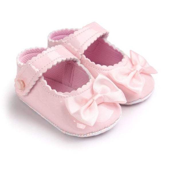 Autumn Infant Baby Girl Soft Sole PU Leather First Walkers Bebe Crib Bow Shoes 0-18 Months Moccasins Shoes New Arrival