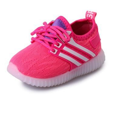 Fashion Kids Sneakers Children's Charging Luminous Lighted Sneakers Boy/Girls Colorful LED lights Children Shoes size 22-30