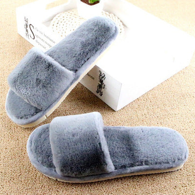 Design Fashion Women Slippers Home Indoor Plush Slippers Female Shoes Comfortable Fur Ladies Slides Chaussure Femme