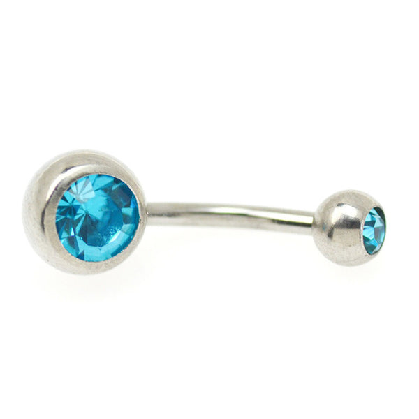 Body Piercing Jewelry Silver Color  Bar Ball Barbell Belly Navel Button Ring