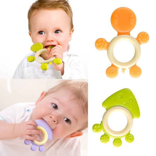 Safely Silicone Baby Teether Animal Shape Training Tooth Chews Baby Dental Care Toothbrush Infant Teether Massager Baby Care