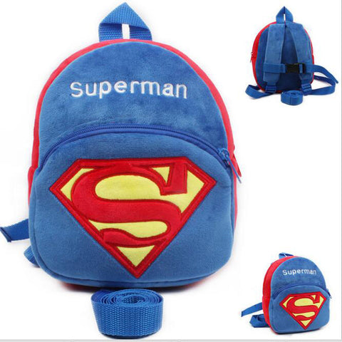 Soft Superman Baby Harness Baby Walking Wings Kids Keeper Children Backpacks For Baby Boy &Strap Bag Anti-lost Baby Bag 0-3years