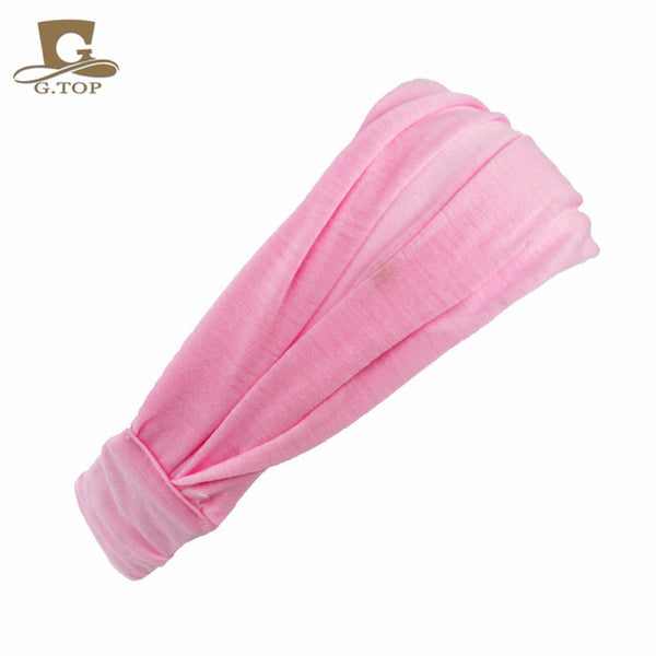 Ladies cotton Hairband Head Band Headband Wrap Neck Head Scarf Cap 2 in 1 Bandana