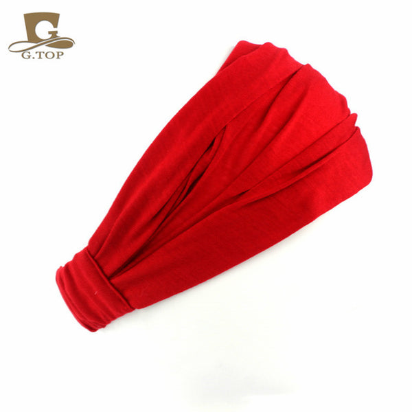 Ladies cotton Hairband Head Band Headband Wrap Neck Head Scarf Cap 2 in 1 Bandana