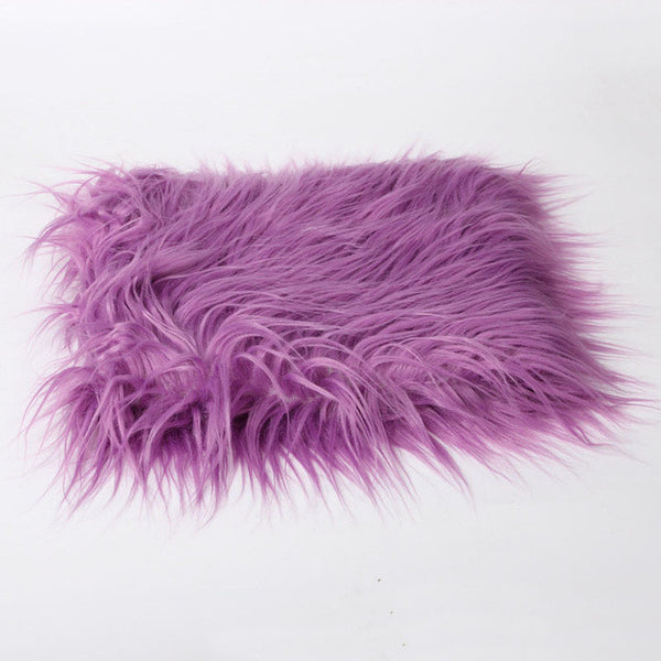 2017 New Infant Baby Swaddle Blanket Faux Fur Soft Blanket Fur Wool Mat Background Carpet Newborn Photography Props Basket