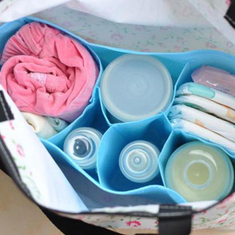 Portable Travel Outdoor Baby Diaper Nappy Organizer Stuffs Insert Storage Bag PTSP