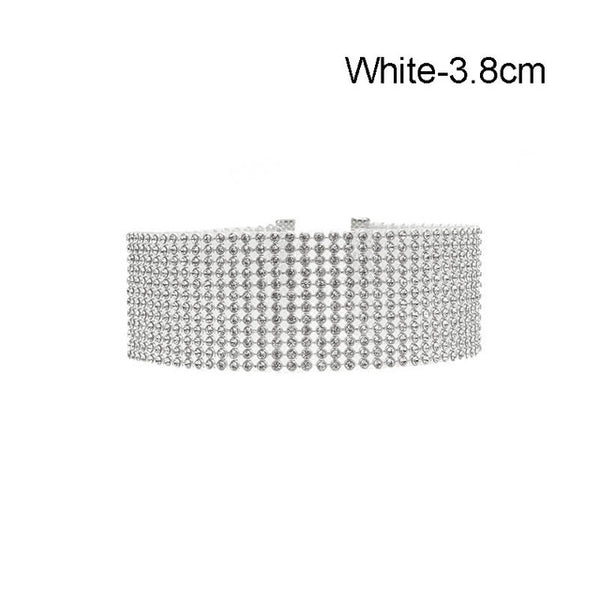 TREAZY Sparkling Full Crystal Rhinestone Choker Necklace for Women Wedding Bridal Collar Choker Chain Necklace Party Jewelry