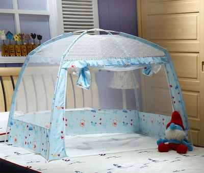 Cheap Floding Baby Bed Mosquito Netting Portable Infant Crib Mosquito Net Travel Zipper Door Beds Mosquito Berco Portatil