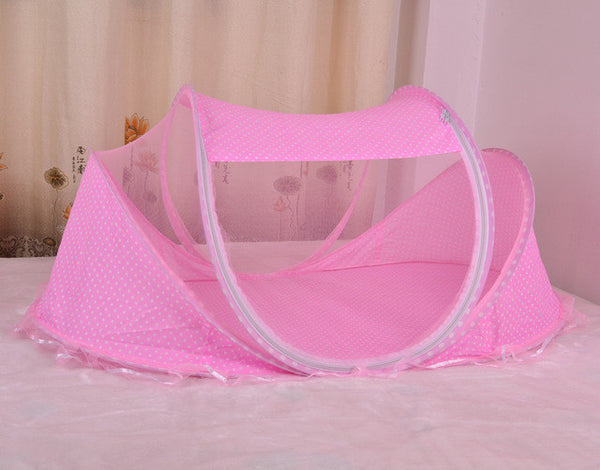 2016 Summer New Design Infant&Toddler Child Folding Easy Carrying Crib 4pcs Set Baby Mosquito Netting Bed 0-3Years Free Shipping