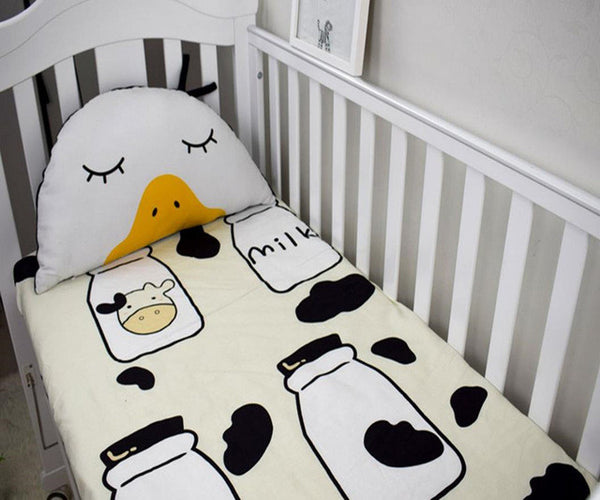 Cotton Baby Bed Sheet Cartoon Printing Patterns Elastic Band Baby Cradle Crib Sheet Bed Cushion Cover Bedspread Baby Cot Bedding