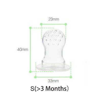 PC3 Kids Nipple Fresh Food Milk Nibbler Feeder Feeding Safe Baby Supplies Nipple Teat Pacifier Bottles Rotation can be pushed