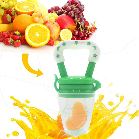 Funny Pacifiers Silcone Baby Pacifier Fresh Food Feeder Feeding Nipple Dummy Fruits Nibbler Soother Bottle Clip Chain