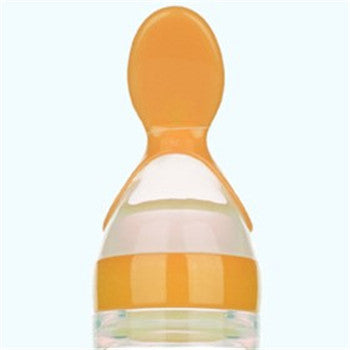 2016 New Clear Soft Safe Non-toxic Silicone Gel Baby Kids Child Feeding Spoon Spoon Plus Dropper Type Tableware 6 colors