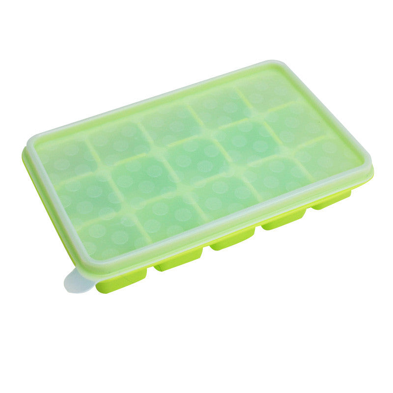 Infant Baby Food Supplement Storage Children Silica Gel 15 Lattice Box Container Ice Mould Kids Safe Portable Food Organizer