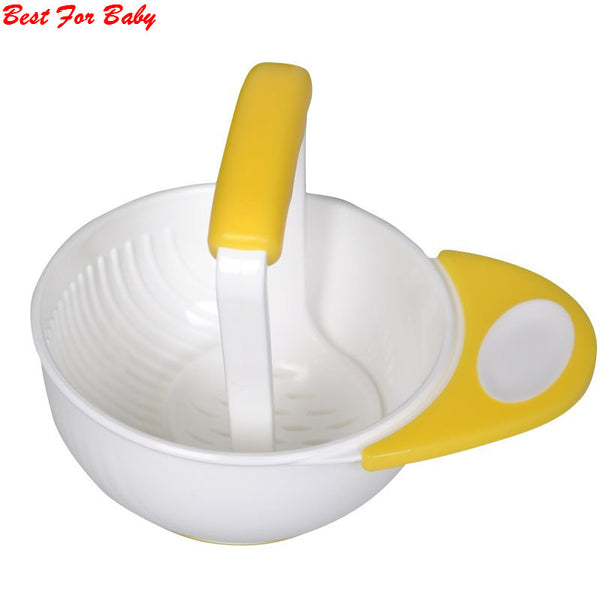 Baby Kid Learn Dishes Grinding Bowl Handmade Grinding Food Supplement Children Infant Food Mill Hot QL86 Drop Shipping