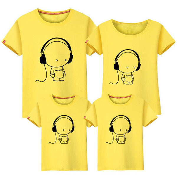 VIDMID Family matching clothes mother daughter son outfits cotton short-sleeve T-shirt family look father baby clothing 6001 28